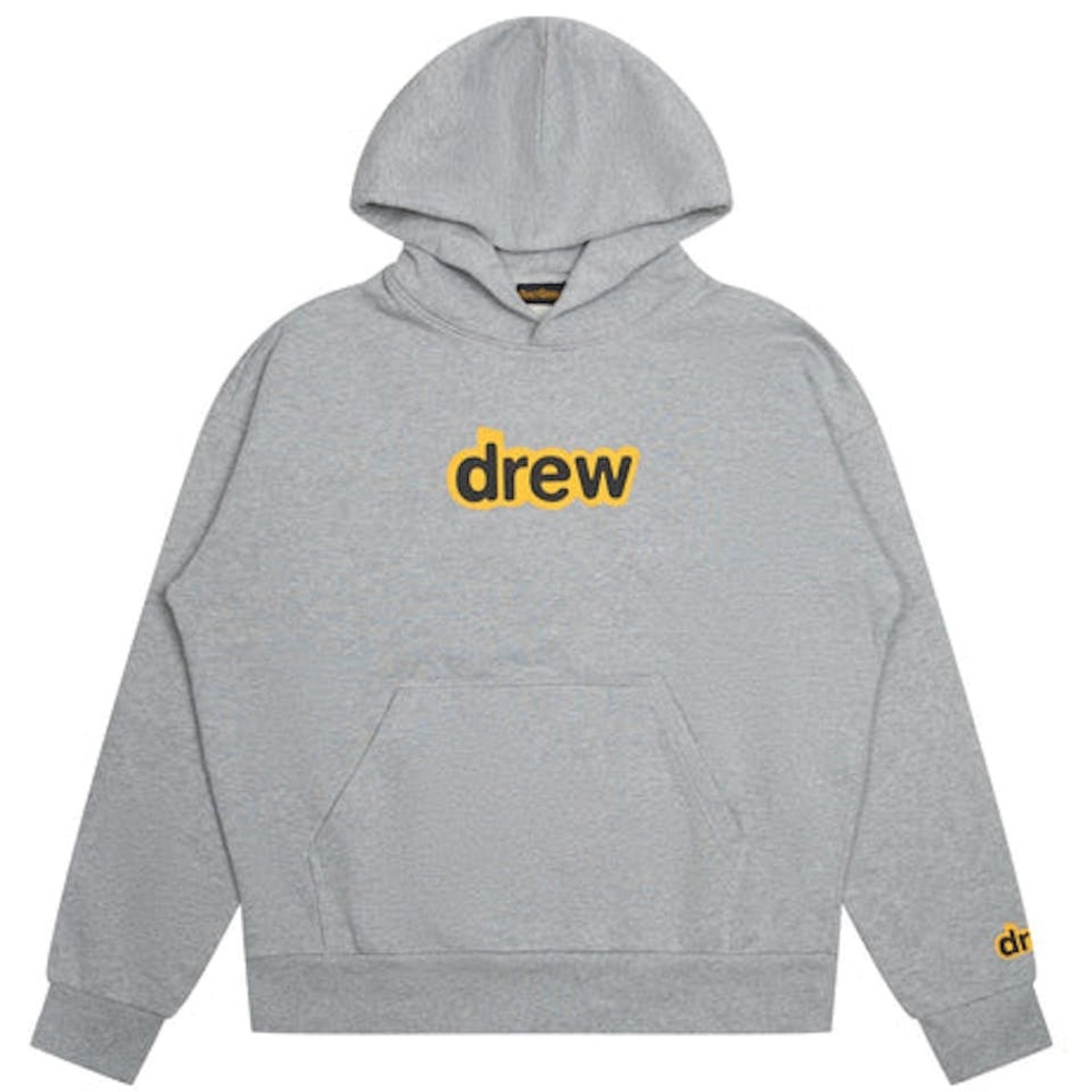 drew house Justin Bieber Secret Hoodie Hooded Sweatshirt Grey Gray Size L